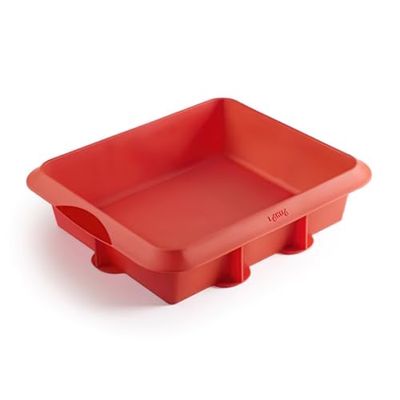 Lékué Lasagna vermelho, silicone, padrão