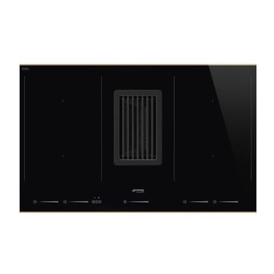 Induction hob with 4 heating zones and built-in hood from Smeg Universal - HOBD682D1