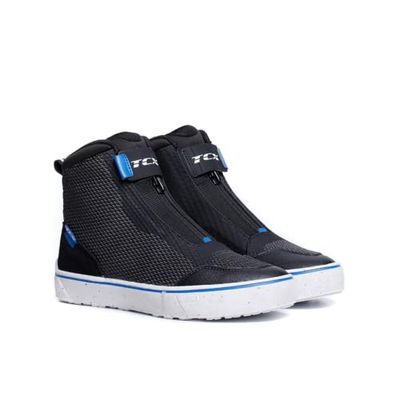 TCX Femme IKASU 2 AIR WMN Chaussures de Moto Légères, Black/Electric-Blue, 40 EU