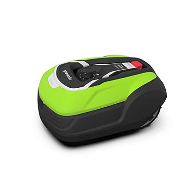 Greenworks Optimow 15 Robot Lawnmower for Lawns up to 1500m2 with 35% Slope, Ultra Quiet, 4G Controlled, Easy to Set Up, Advanced Safety Features, Theft Protected, 3 Year Guarantee