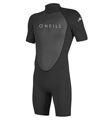 O'Neill Wetsuits Reactor-2 2mm Back Zip Spring Combinaison Men's, Black/Black, MS