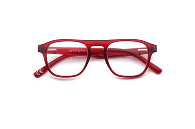 DE TOMASO Reading Glasses, Rosso, 48mm Unisex