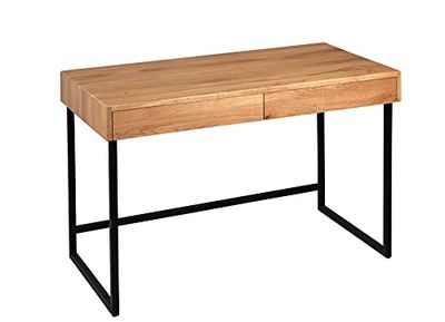 M2 Kollektion Salsa Bureau en Bois Marron/Noir 120 x 75 x 60 cm