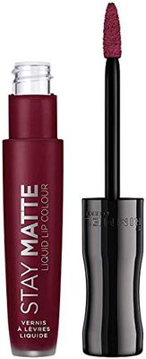 Rimmel - Rouge à Lèvres Stay Matte Liquide - Fini mat - Waterproof et sans transfert - 810 Plum this Show - 5,5ml