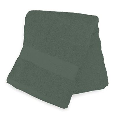 Soleil d'ocre Toalla de baño de algodón 500 gr/m2 Lagune, 70 x 130 cm, Verde (Kaki)