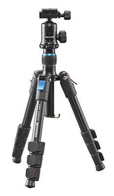 Cullmann Rondo 400T Rb6.5 - Treppiede da Viaggio con Testa a Sfera, Capacità di Carico 3 Kg, Nero