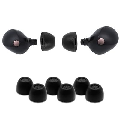 COMPLY Lot de 3 Paires de Bouchons d'oreille en Mousse de qualité supérieure compatibles avec Sony True Wireless XM5, XM4, Linkbuds S & C700N, Taille S, Nouvelle Version 2025 avec Outil de Nettoyage,