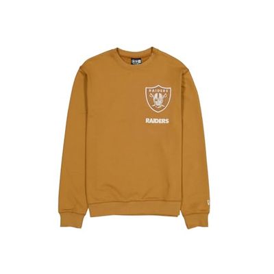 Las Vegas Raiders unisex Nfl logo utvald rund hals tröja ljus brons tröja