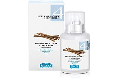 Helan Linea Viso 4 - Gentle Face Wash & Micellar Lotion to Remove Make Up, Dirt & Smog - Soothing Makeup Remover & Cleanser for Skincare with Centella Asiatica and Licorice - Made in Italy, 100 ml