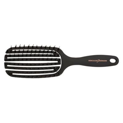 HERCULES SÄGEMANN - 9155 Flexy Shape Hair Brush | Flexible, Gentle Natural Hair Brush | Boar Bristles with Nylon Pins | Detangling Brush for Long Hair | Oval - Medium Size