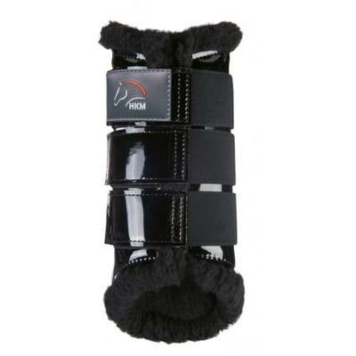 HKM Comfort Lack Guêtres Noir/Noir L