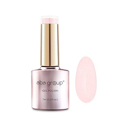 Aba Group Vernis à ongles Hybride Rose 7ml Professional Gel Hybride Vernis à Ongles, Vernis Longue Durée, Facile à Appliquer, Gel de vernis à ongles hybride UV, Manicure (Delicate 604)