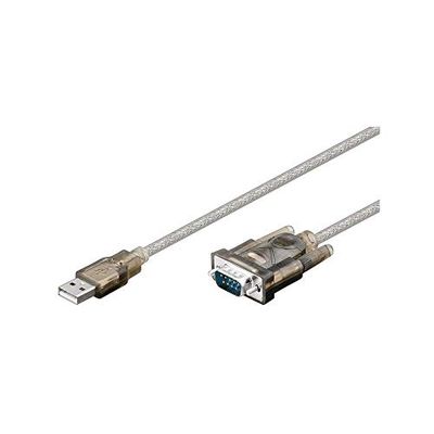 Goobay USB - RS-232, OHL USB A - Adaptador para cabo (OHL, USB A, RS-232, macho / macho connector, 1,5 m)