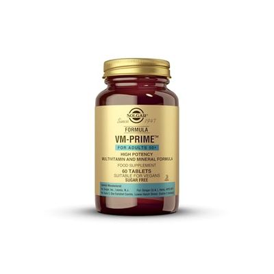 Solgar Formula VM-Prime for Adults 50 Plus Tablets - Pack of 60 - For Daily Health and Wellbeing - Smaller Easier-To-Swallow Tablets -Vegan and Gluten Free