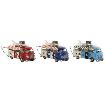 VEHICULO DECORACION METAL 28X15X18 3 SURT.