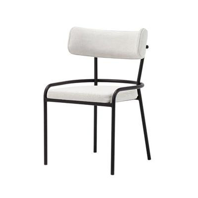 Well Home Stoel 'Pole', beige, minimalistisch design, ideaal voor moderne en veeleisende ruimtes, 55 x 60 x 95 cm