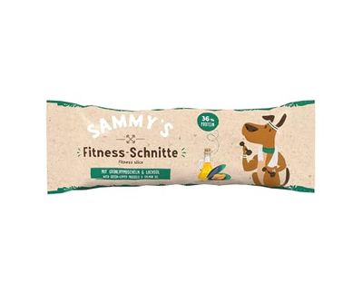 Sammy's Taglii fitness con conchiglie verdi e olio di salmone | snack per cani con carne molto fresca | barretta to-go | 1 x 25 g