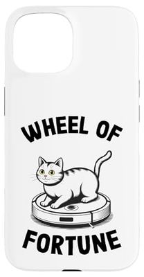 Wheel Of Fortune Cat Joke Robot Vacuum Cleaner Cat Case for iPhone 15