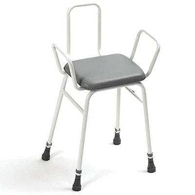 Days Height Adjustable Shower Perching Stool with Arms and Back