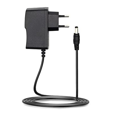 Leyf Universell strömförsörjning, 5 V DC 2A, AC 100–240 V 50/60 Hz, adapter, plug-in strömförsörjning/kabellängd 115 cm (uttag 5,5–2,1 mm) Kompatibel med TV-box, LED-remsa, router, kamera