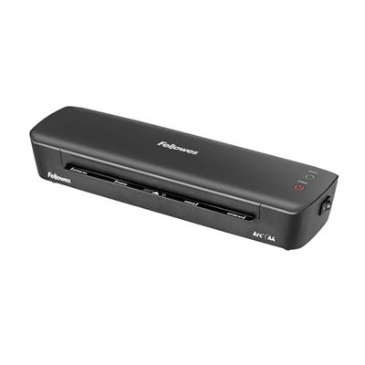 Laminadora Fellowes Arc A4, para plastificar en caliente bolsas de hasta 80 micras, palanca antiatascos, pasatiempos creativos, 30 cm/min, 4570001