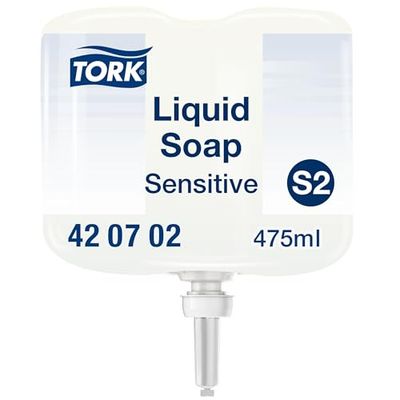 Tork łagodne mydło w płynie mini do skóry wrażliwej S2, testowane dermatologicznie, 475 ml, 420702