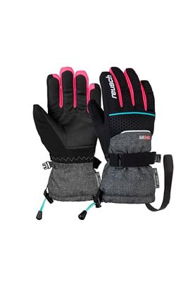 Reusch Connor R-Tex Xt-Guanti, Bambini, Blck/Blck Mel/Knouck Pink, 5