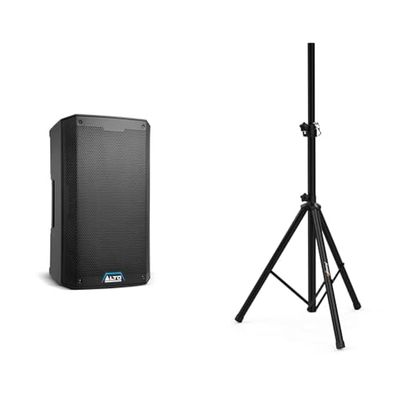 Alto Professional TS410 Altavoz PA Activo de 2000W 10" con Mezclador de 3 Canales & Audibax Neo 131 - Soporte Profesional para Altavoces - Trípode para Altavoces - Trípode Extensible