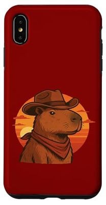 Capybara Cowboy Zen et Sauvage du désert Coque pour iPhone XS Max