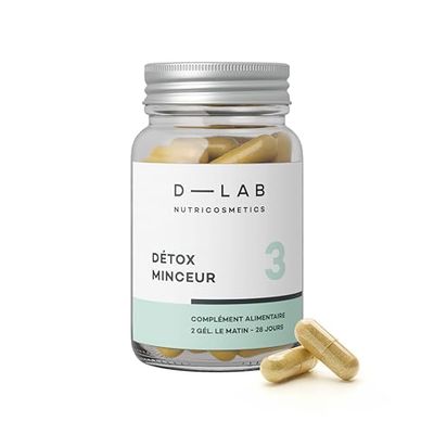 D-LAB Détox Minceur | 1 Mois de Cure Naturelle | Nettoie le Système d'Élimination et Facilite la Gestion du Poids