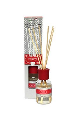 Cereria di Giorgio Melrose intérieur Diffuseur Carrizo 100 ml – Assainisseur d'air (Diffuseur Carrizo, 100 ml, intérieur, rouge, transparent, 50 mm, 50 mm)