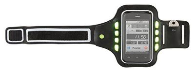 Clipsonic tea133 Brazalete Deportivo de Neopreno con LED Negro