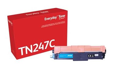 Everyday by Xerox Cyan Toner compatible with Brother TN247C, High Capacity