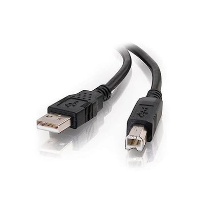 C2G Câble USB 2.0 A vers B pour imprimante HP, Epson, Brother, Samsung, Cannon et Tous Les Autres appareils USB A/B Noir 2 m