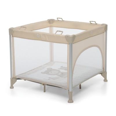 Foppapedretti Opvouwbare box Jubox, voor kinderen vanaf de geboorte tot 36 maanden, draagbaar met tas, gevoerde mat, beschermde hoeken met overtrek, 93 x 93 x 78 cm, Augh