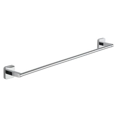 GEDY | Porta Asciugamani Bagno Tonga in Acciaio Inox e Cromall, Appendi Asciugamani Fissabile con Viti Incluse o Biadesivo, Peso Massimo Supportato 7 kg, Cromato, 60x6,9x4,7cm