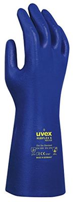 uvex Guanti Nitrile-glove,Rubiflex NB 35 B Unisex 8,Blu