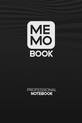 Memobook - Onyx: Elegant Professional Notebook - Organize Your Thoughts and Find Them Easily - Black Onyx Color - 150 Pages for Writing Your Notes - Office Supplies