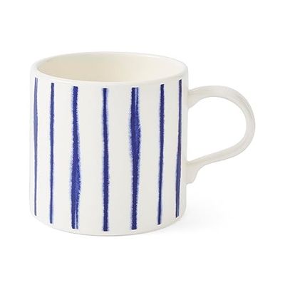 Portmeirion Mug Meirion Blue Wash Pin Stripes Single Mug