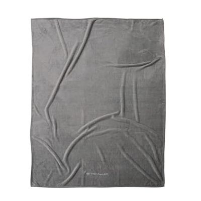 TOM TAILOR Wellsoft Decke, Wellsoft Blanket Moody Grey, 150x200 cm, 100% Polyester/Wellsoft, gesäumt mit Logostickerei