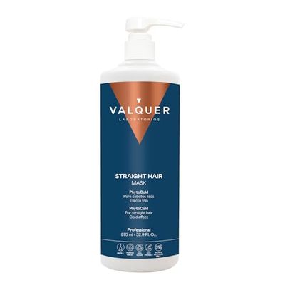 Valquer máscara empilhar glacial zero para cabelo liso, Hidratante, nutritivo e reparador com efeito frio que evita e proporciona suavidade com leite de algodão e extrato de mirtilo. 1 l.