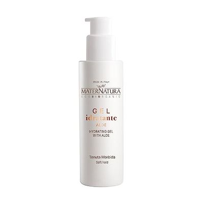 Maternatura, Gel Hydratant pour Cheveux à l'Aloe Vera, Effet Anti-Frisottis et Anti-Humidité pour le Coiffage des Cheveux Bouclés et Ondulés, Bio, Made in Italy - 100 ml