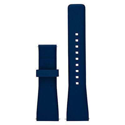 Michael Kors Correa de reloj para Mujer de piel, acero inoxidable o silicona de 18 o 22 mm, 190 +/- 5 mm, Azul marino