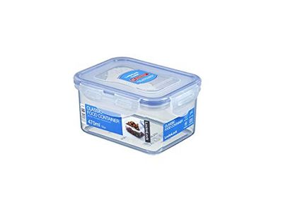 JWP - Contenitore ermetico impilabile Lock & Lock, rettangolare, capacità 470 ml