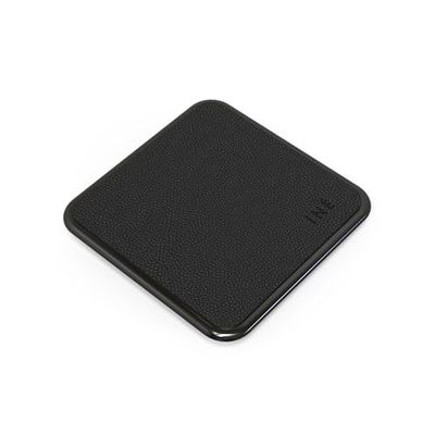 Iné Everyday - 15W snelle draadloze oplader in gerecycled leer - XOOPAR 15W inductielader compatibel met alle soorten apparaten - Zwart