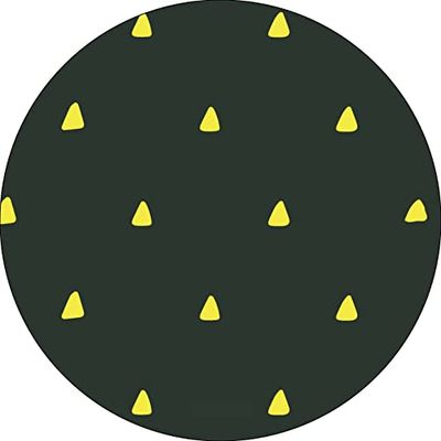 Bonateks, Tappetino per mouse rotondo con stampa digitale, base antiscivolo, per ufficio e casa, diametro: 22 cm