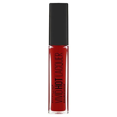 Maybelline New York Vivid Hot Lacquer Rossetto Liquido, Effetto Lacca, 72 Classic