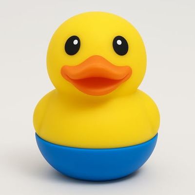 TensCare Digi Duckling+ Termómetro de baño y juguete de baño LCD con luz LED roja de advertencia, sin BPA, silicona suave, batería de larga duración, para recién nacidos y niños pequeños