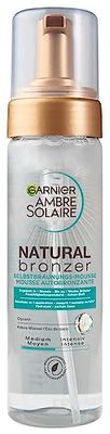 Garnier Självbrun mousse, vårdande självbrun för en naturlig och fläckfri solbränna, Ambre Solaire Natural Bronzer, 1 x 200 ml