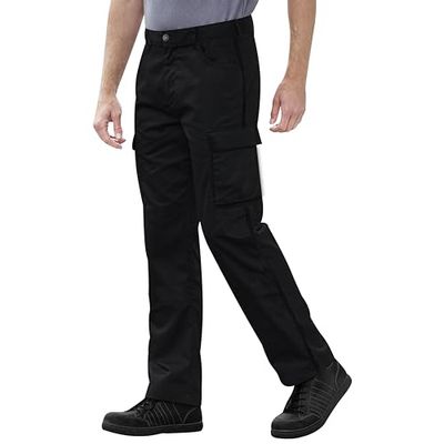 Australian Bikers Gear ABG - motorfiets jeans/cargo broek - met DuPontTM KEVLARAMID FIBRE afneembare uitrusting, zwart, 54R/L32 (44R)
